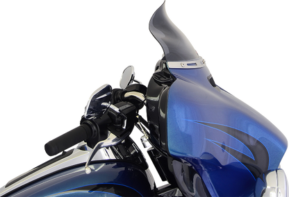Klock Werks Flare 6.5" Dark Smoke Windshield for 2014-2025 Harley Touring Models