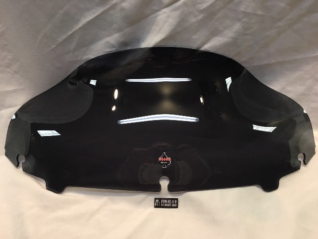 Klock Werks Flare 6.5" Dark Smoke Windshield for 2014-2025 Harley Touring Models
