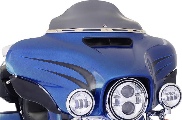 Klock Werks Flare 6.5" Dark Smoke Windshield for 2014-2025 Harley Touring Models