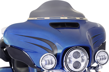 Klock Werks Flare 6.5" Dark Smoke Windshield for 2014-2025 Harley Touring Models