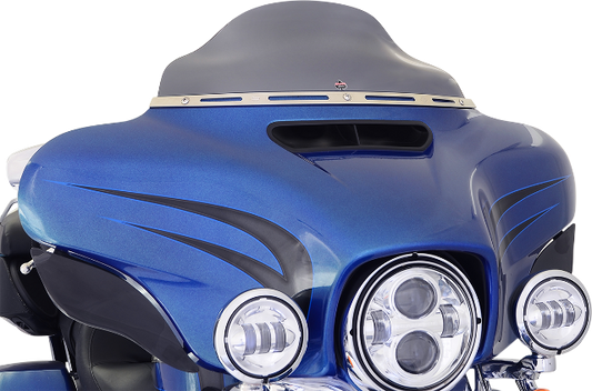 Klock Werks Flare 6.5" Dark Smoke Windshield for 2014-2025 Harley Touring Models