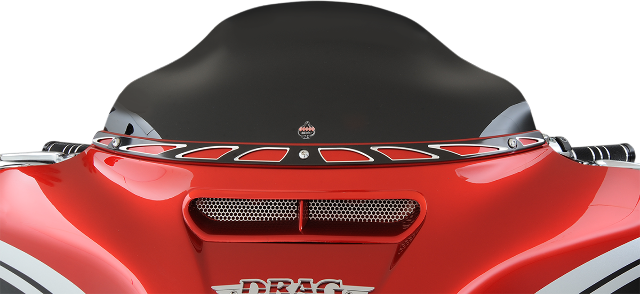 Klock Werks Flare Black 6.5" Windshield fits 2014-2025 Harley Touring FLHT FLHX