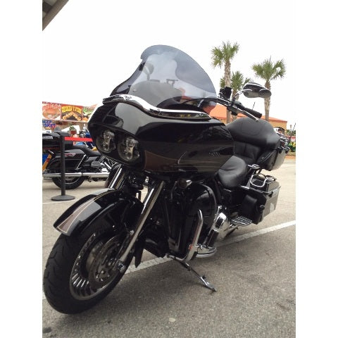 Klock Werks Flare 14" Dark Smoke Windshield for 1998-2013 Harley Road Glide FLTR