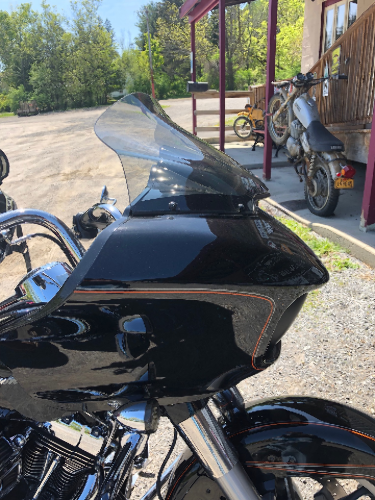Klock Werks 14" Tint Sport Flare Windshield for 2015-2025 Harley Road Glide FLTR
