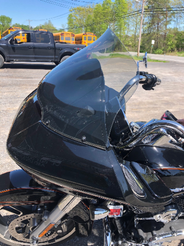 Klock Werks 14" Tint Sport Flare Windshield for 2015-2025 Harley Road Glide FLTR