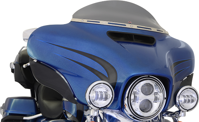 Klock Werks Flare Dark Smoke 5" Windshield fits 2014-2025 Harley Electra Glide