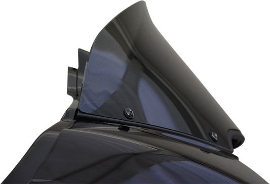 Wind Vest 9" Dark Smoke Motorcycle Windshield 15-19 Harley Touring FLTRU FLTRX