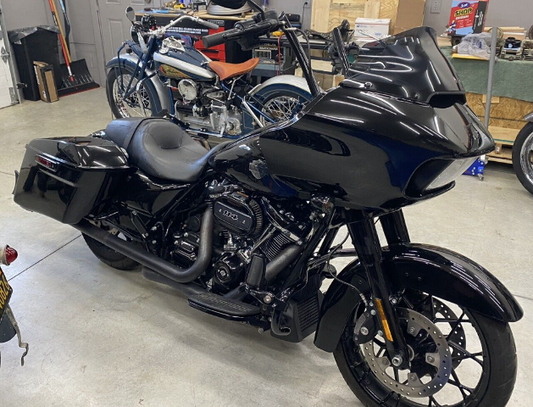 Klock Werks 9" Dark Smoke Flare Windshield for 2015-25 Harley Road Glide Models