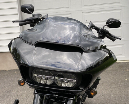 Klock Werks 9" Dark Smoke Flare Windshield for 2015-23 Harley Road Glide Models