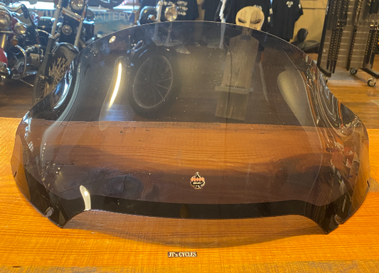 Klock Werks 12" Dark Smoke Pro Touring Flare Windshield 15-23 Harley Road Glide