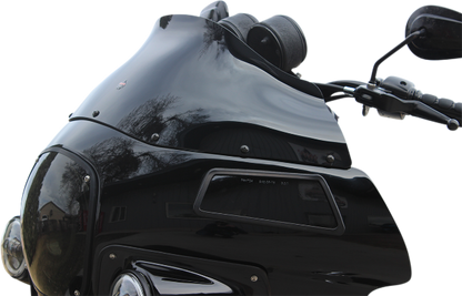 Klock Werks Black 9" Flare Fairing Windshield fits 1985-1992 Harley FXRP