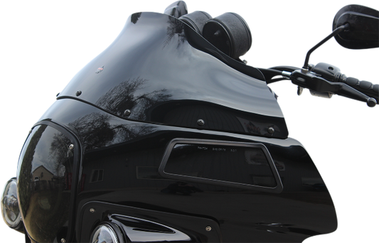 Klock Werks Black 9" Flare Fairing Windshield fits 1985-1992 Harley FXRP