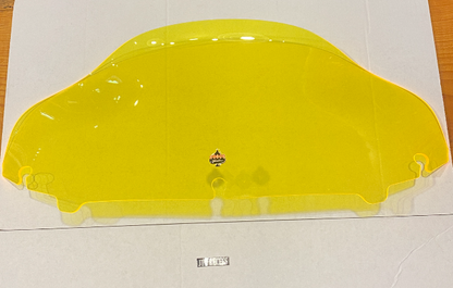 Klock Werks Flare 6.5" Yellow Ice Fairing Windshield 2014-23 Harley Touring FLH