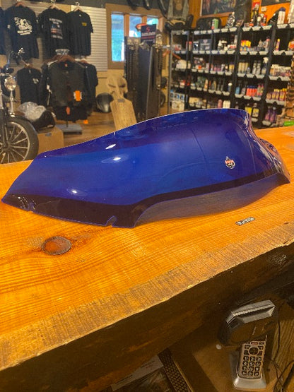 Klock Werks Kolor Flare 6" Blue Windshield for 2015-2025 Harley Road Glide FLTR