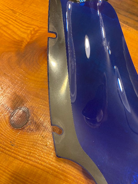 Klock Werks Kolor Flare 6" Blue Windshield for 2015-2025 Harley Road Glide FLTR