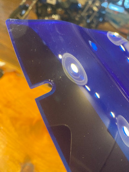 Klock Werks Kolor Flare 6" Blue Windshield for 2015-2025 Harley Road Glide FLTR