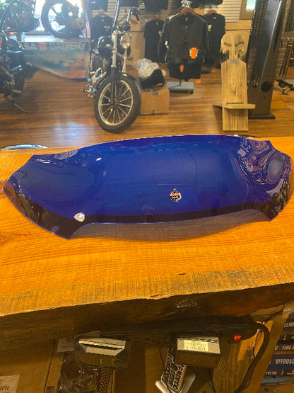 Klock Werks Kolor Flare 6" Blue Windshield for 2015-2025 Harley Road Glide FLTR