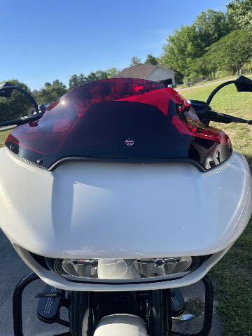 Klock Werks Kolor Flare 9" Red Windshield fits 2015-2025 Harley Road Glide FLTRX