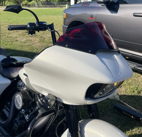 Klock Werks Kolor Flare 9" Red Windshield fits 2015-2025 Harley Road Glide FLTRX