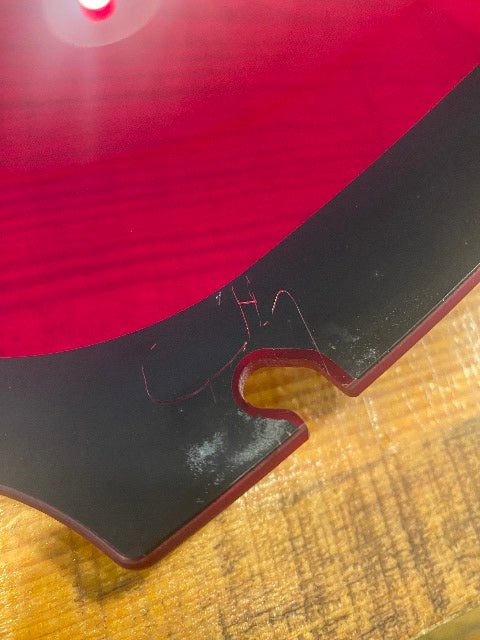 Klock Werks Kolor Flare 9" Red Windshield for 2015-2023 Harley Road Glide FLTR