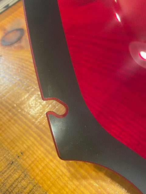 Klock Werks Kolor Flare 9" Red Windshield for 2015-2023 Harley Road Glide FLTR