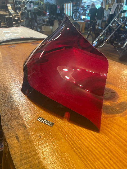 Klock Werks Kolor Flare 9" Red Windshield for 2015-2023 Harley Road Glide FLTR