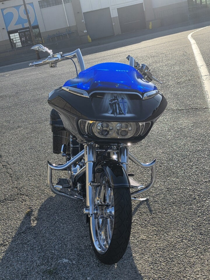 Klock Werks Kolor Flare 9" Blue Windshield fits 2015-2025 Harley Road Glide FLTR