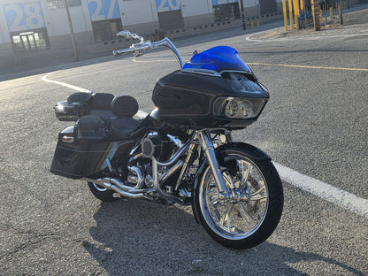 Klock Werks Kolor Flare 9" Blue Windshield fits 2015-2025 Harley Road Glide FLTR