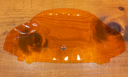 Klock Werks Kolor Flare 6.5" Orange Windshield fits 2014-2023 Harley Touring FLH