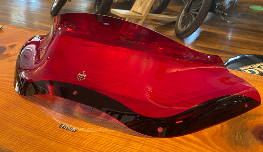 Klock Werks Flare 8" Red Fairing Windshield 1998-2013 fits Harley Road Glide