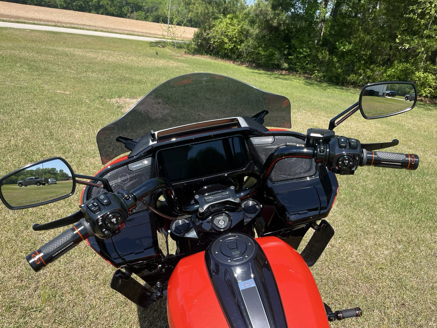 Klock Werks Sport Flare 12" Dark Smoke Windshield 2023-2025 Harley Road Glide