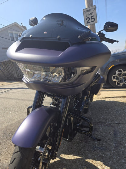 Klock Werks Sport Flare 10" Black Windshield for 2023-25 Harley Road Glide FLTR