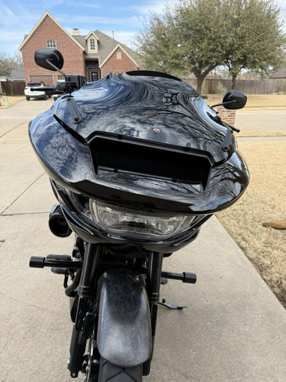 Klock Werks Sport Flare 10" Black Windshield for 2023-25 Harley Road Glide FLTR
