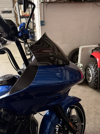 Klock Werks Sport Flare 10" Black Windshield for 2023-25 Harley Road Glide FLTR