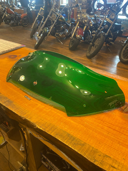 Klock Werks Kolor Flare 8" Green Windshield fits 2023-26 Harley Road Glide FLTR