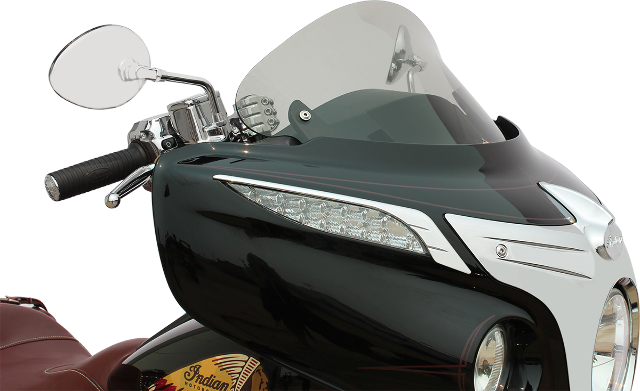 Klock Werks Clear Flare 10" Front Fairing Windshield 2014-2023 Indian Chieftain