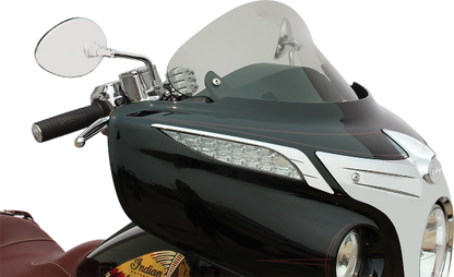 Klock Werks Clear Flare 10" Front Fairing Windshield 2014-2023 Indian Chieftain