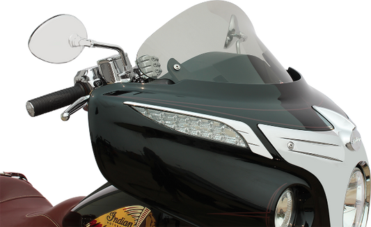 Klock Werks Clear Flare 10" Front Fairing Windshield 2014-2023 Indian Chieftain