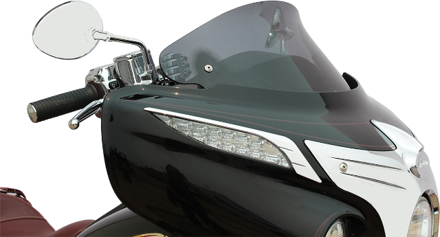 Klock Werks Dark Smoke Flare 10" Windshield fits 2014-2023 Indian Chieftain