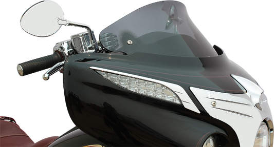 Klock Werks Dark Smoke Flare 10" Windshield fits 2014-2023 Indian Chieftain