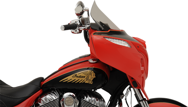 Klock Werks 14" Clear Flare Windshield for 2014-2025 Indian Chieftain Roadmaster