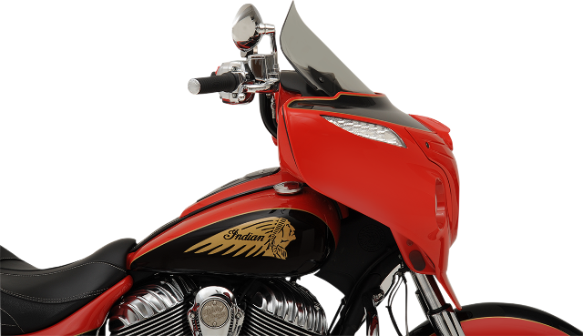 Klock Werks 14" Tint Flare Windshield fits 2014-2023 Indian Chieftain Roadmaster