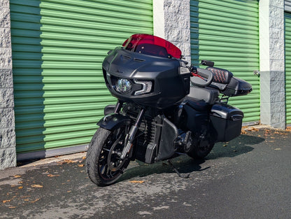 Klock Werks 8" Red Kolor Flare Fairing Windshield 2020-2023 Indian Challenger