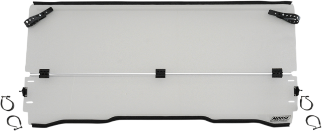 Moose Clear Full Folding UTV Windshield for 2016-2024 Honda Pioneer 1000 1000-5