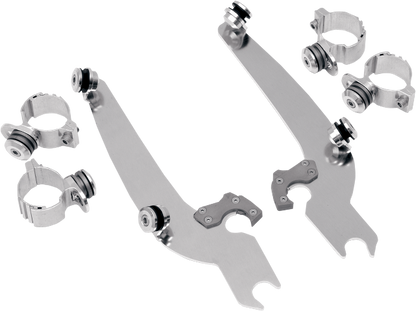 Memphis Shades Trigger Lock Windshield Mounting Kit 73-19 Harley DYNA XL FX FXR