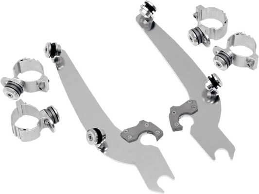 Memphis Shades Trigger Lock Windshield Mounting Kit 73-19 Harley DYNA XL FX FXR