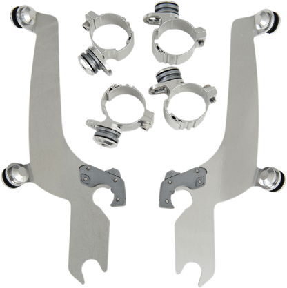 Memphis Shades windshield Trigger Lock Mounting Kit 1980-2013 Harley FXDWG FXST
