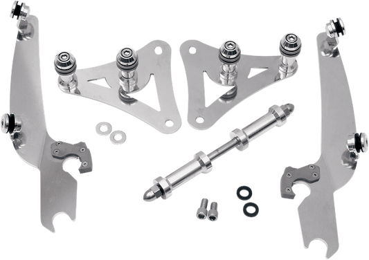 Memphis Shades Windshield Trigger Lock Fairing Mount Kit 88-06 Harley Springer