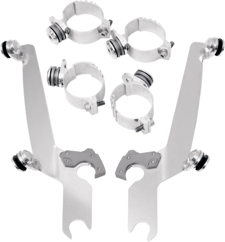 Memphis Shades Trigger Lock Windshield Mount Kit 2006-2024 Harley Dyna FXDB FXDL