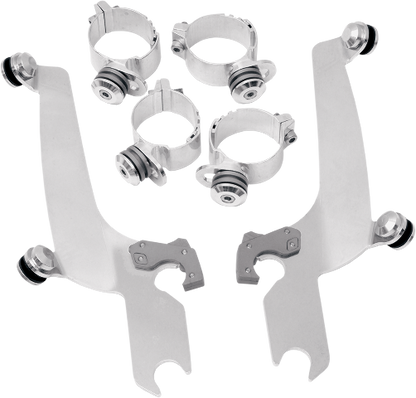 Memphis Shades Trigger Lock Windshield Mount Kit 06-17 Harley FXSBSE FXSB FXDF